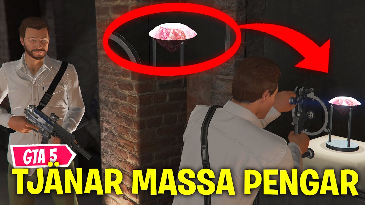 GTA ONLINE - RÅNAR PINK DIAMOND UNDER CAYO PERICO HEIST & TJÄNAR PENGAR I FREEMODE
