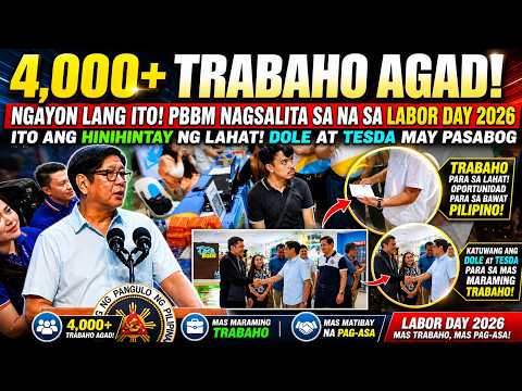 4,000+ TRABAHO?! BIGLANG ANUNSYO NI PBBM!