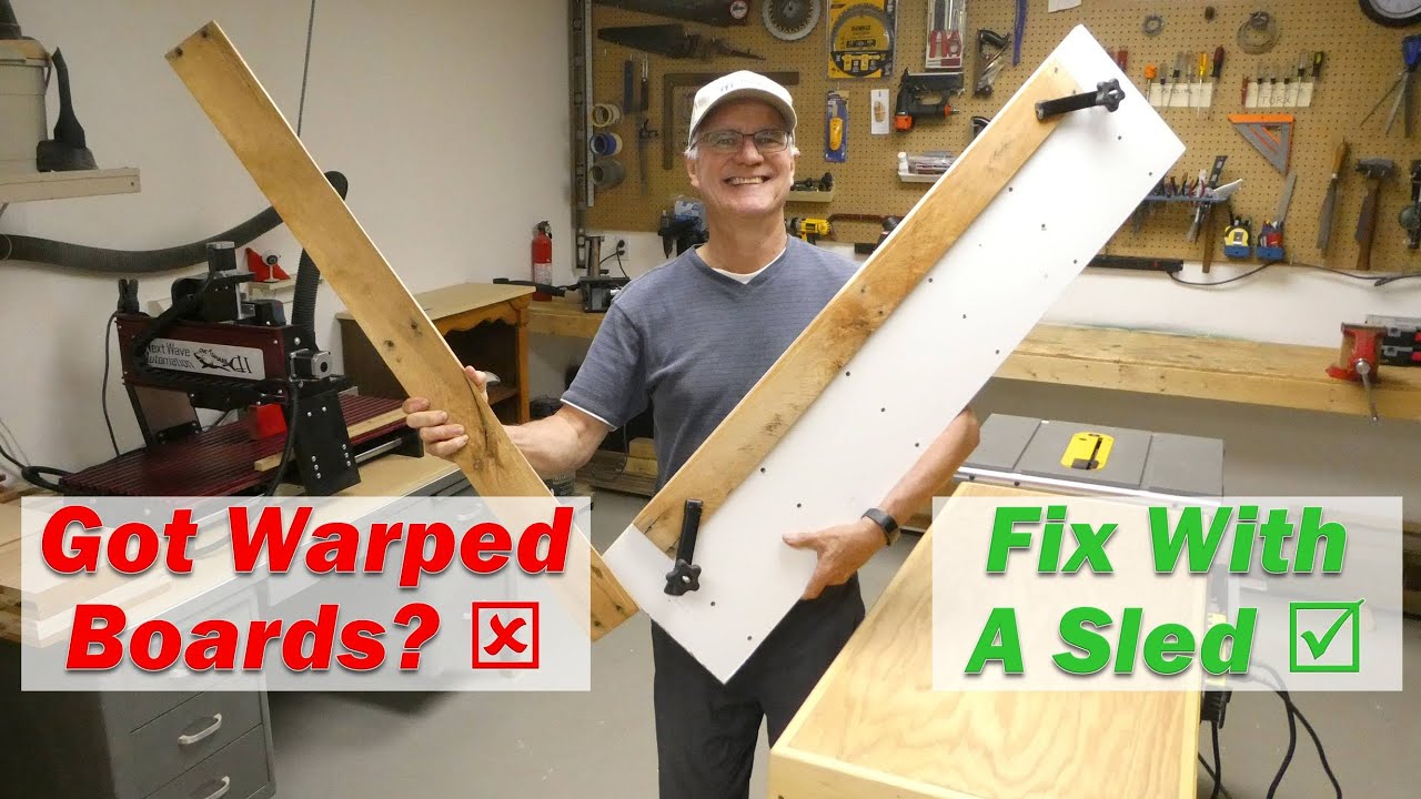 Build A Sled To Fix Warped Boards YouTube Build A Sled To Fix Warped Boards YouTube