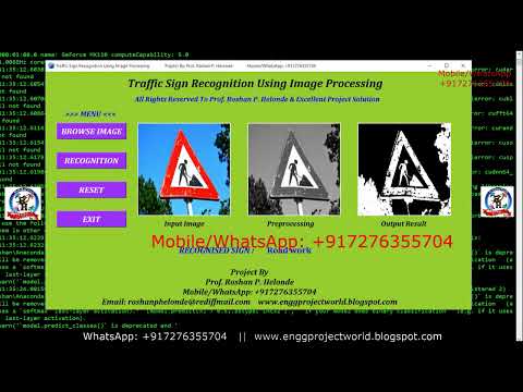 Traffic Sign Recognition Using Python Source Code | Traffic Sign Detection Using Deep Learning