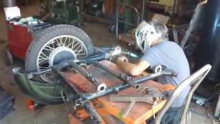 Sidecar rig part 2 Honda VTX 1300S married to a Ural