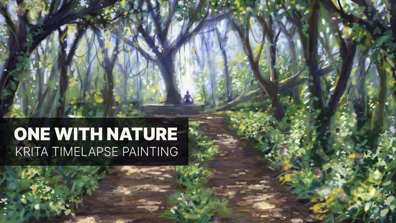One With Nature - Time-lapse Painting in Krita