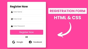 Animated Login Form using HTML & CSS | Social Login