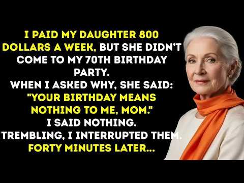 I Paid My Daughter $800 Weekly—But She Skipped My Birthday  Her Answer Left Me Speechless