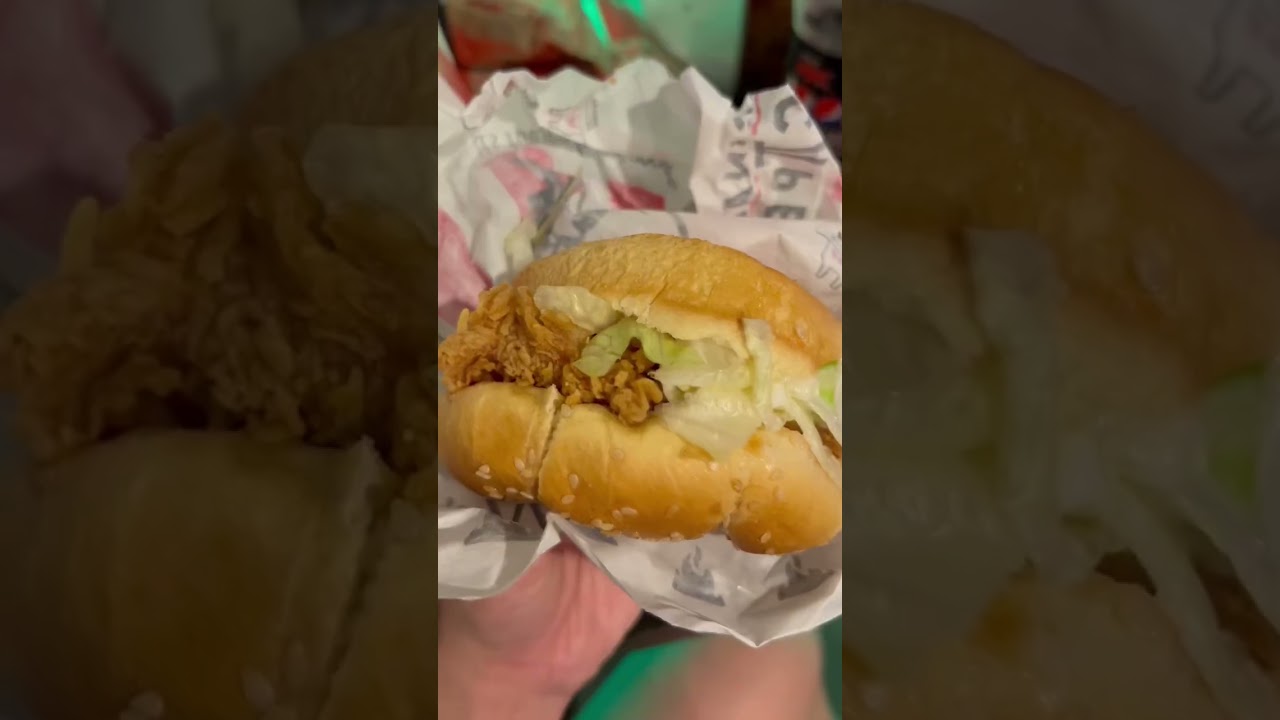 KFC kfc zinger box Burger box comes loaded with a Zinger Burger, 2 pieces of Hot & Crispy™ Boneless