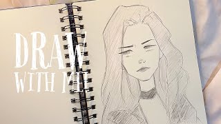 🌱draw with me | sketch practice 🍄🍂