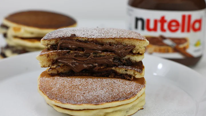 HOMEMADE NUTELLA STUFFED PANCAKES | RECIPE