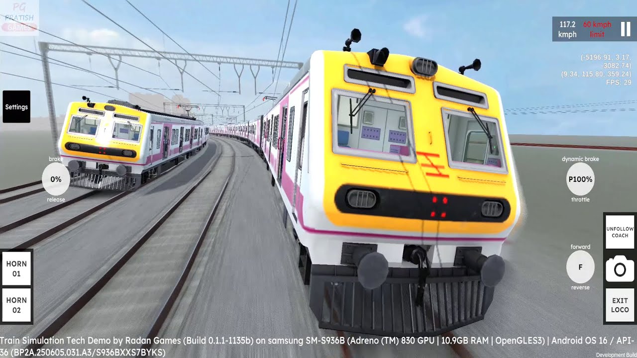 Local Train Accident in RG Train Tech Demo Android Gameplay | Mumbai Local Train Game Download