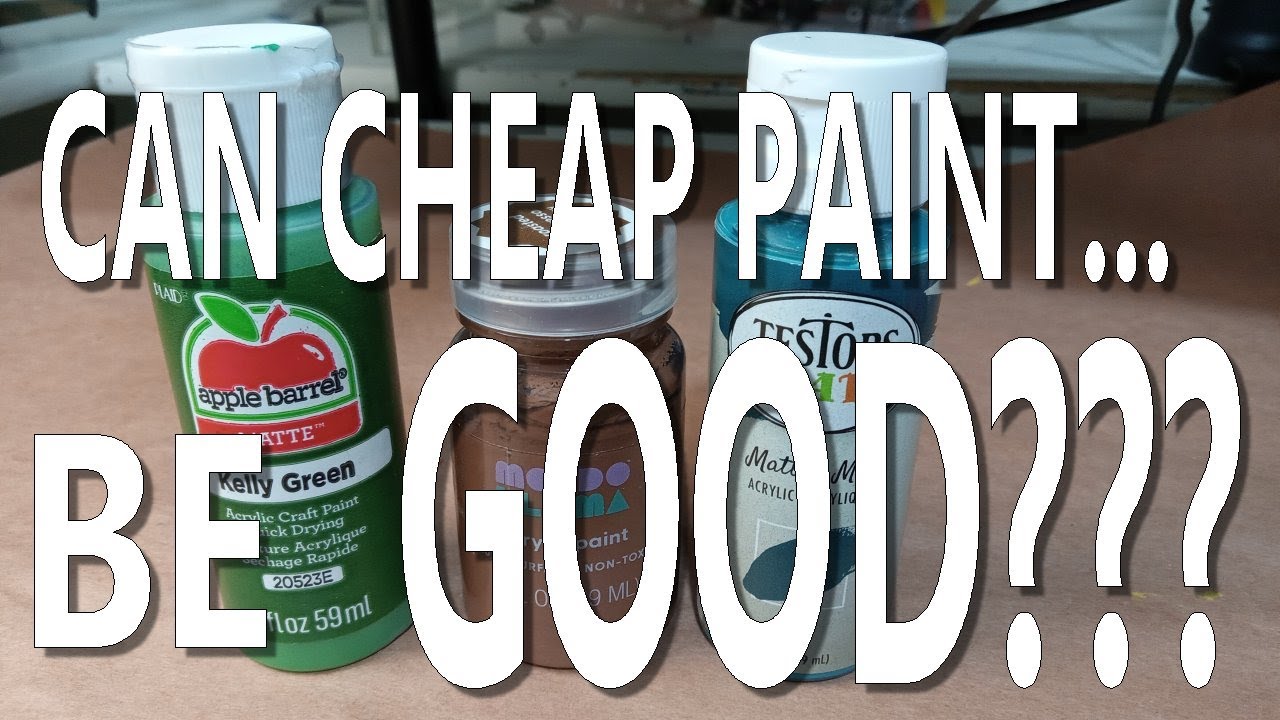 Can Cheap Craft Paint Be Any Good?!?!? YouTube