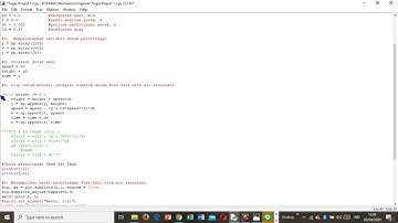 Video Demo Tugas Project Gerak Parabola dan Gerak Jatuh Bebas dengan Python