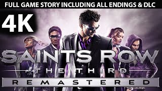 Saints Row 3 Remastered All Cutscenes Movie with ALL Endings &amp; ALL DLCs (4K 60FPS)