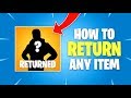 How to Return Fortnite Items (Refund Skin, Pickaxe, Emote, Glider)