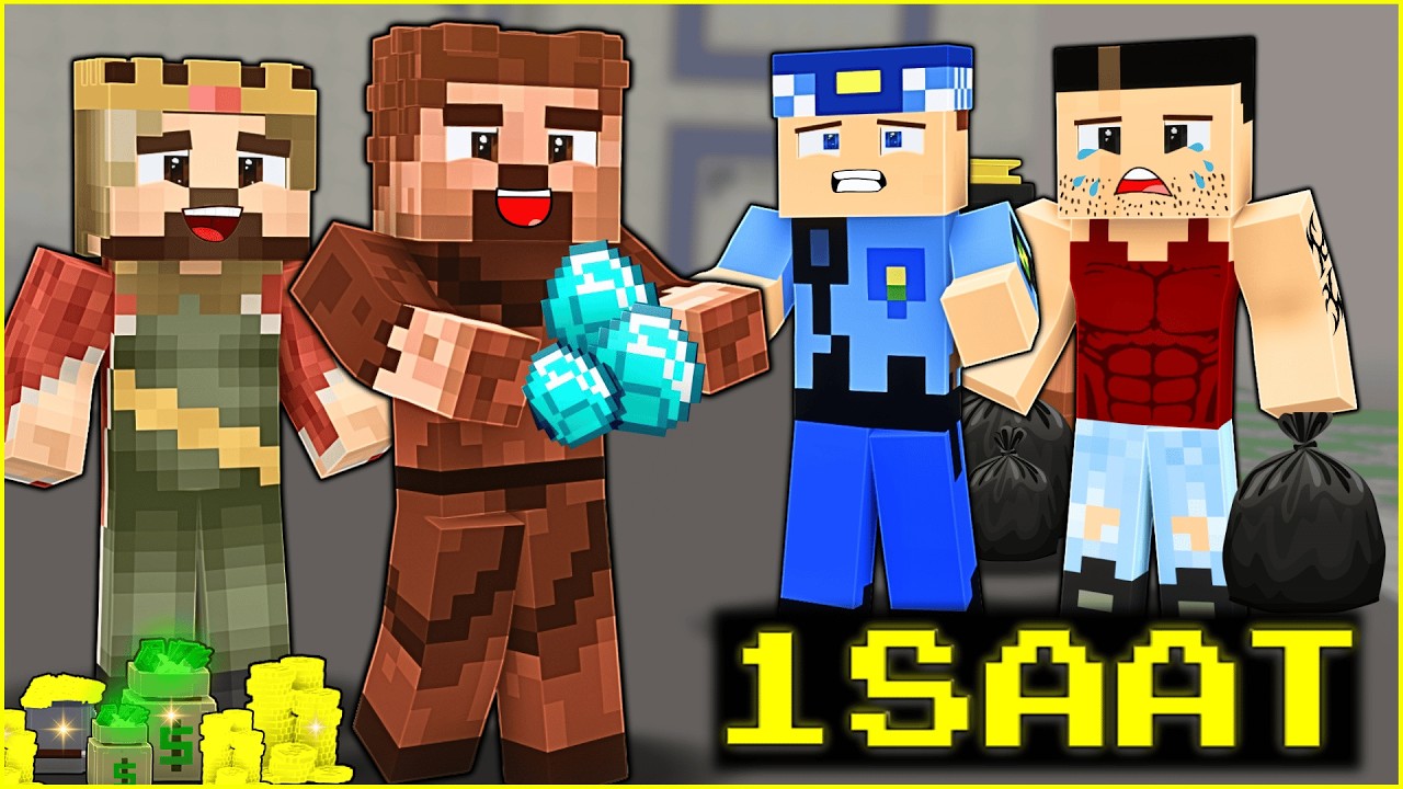 MİNECRAFT MİLYONER ZENGİN FAKİR VS DİLENCİ KEREM KOMİSER VE KEMAL ABİ! 😱 - Minecraft