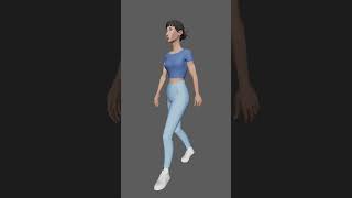 Basic Walk Cycle #3danimation #walkcycle #characteranimation