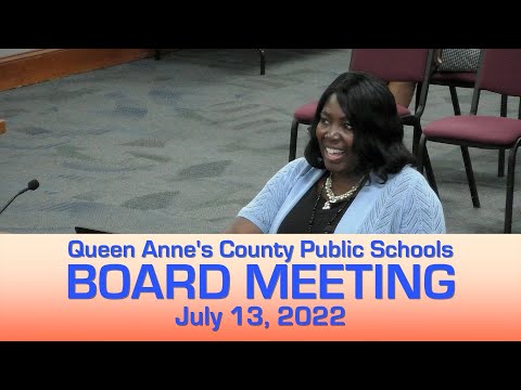 QACPS BOE Mtg 7 13 2022