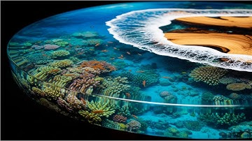 The Man Creates Hyper Realistic Epoxy Ocean Table / Resin Wood Table Where Emotion Meets Engineering
