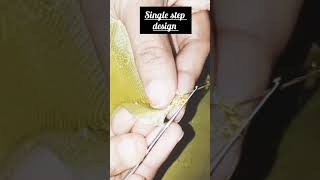 #Single step design #akrisha saree kuchu design
