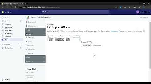 Bulk Import Affiliate Accounts | How-to | GoAffPro
