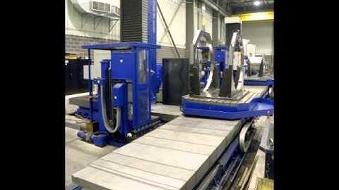 USED 5.12" TOS WHN 13 CNC TABLE TYPE HORIZONTAL BORING MILL, 2008