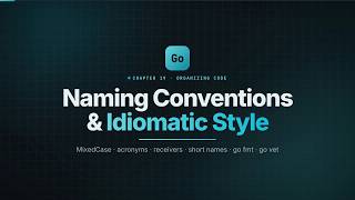 Idiomatic Go: Naming Conventions, gofmt & go vet | Learn Go #19