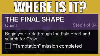 How To Find And Start The Final Shape Quest Destiny 2