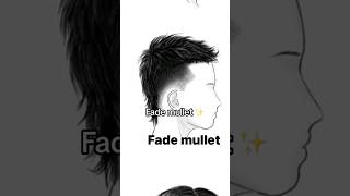 Fade mullet hair 2023#hairstyled #hairstyle #hairstyles #haircut #lowfade #shorts screenshot 3