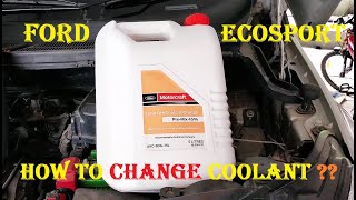 #Ford Ecosport | Coolant Change | Genuine Coolant |