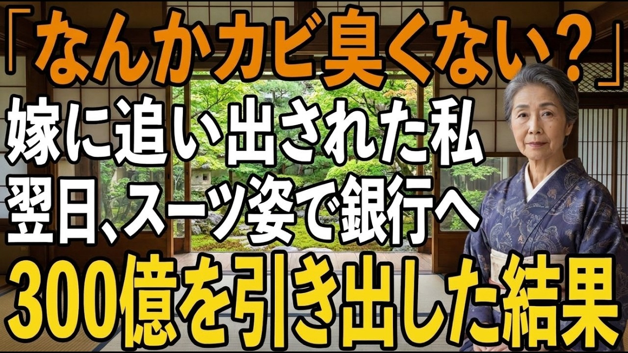 「お母さん自体がカビ臭い」——玄関をくぐるなり、息子の嫁が鼻をつまんで放った一言。五年間、朝は誰より早く起きて掃除し、孫の世話をしてきた私に向かって。笑って流す夫も、黙って目をそらす息子も。その夜、彼らは突然言い放った。「もうこの家には出て行ってください」しかも家の名義はすでに息子のもの。私たちは雨の中、荷物一つで追い出された。でも彼らは知らない。私がどれほどの秘密を隠して生きてきたかを。三...