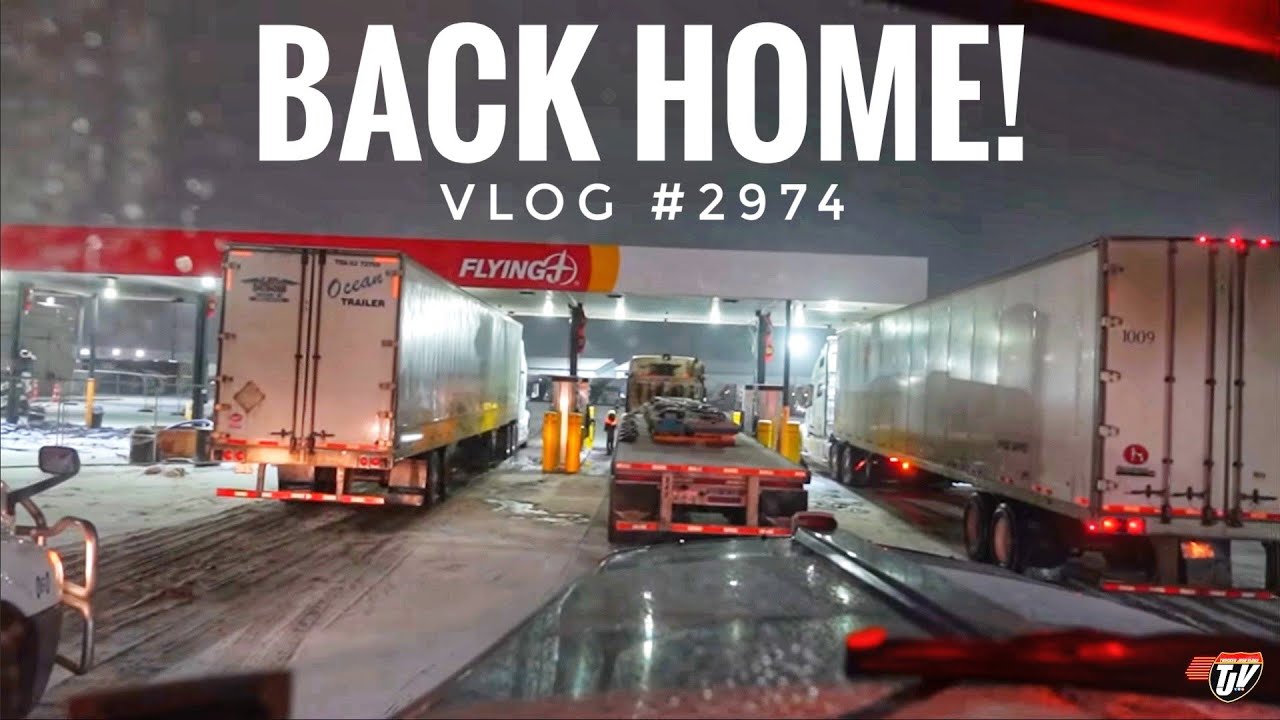 BACK HOME! | My Trucking Life | Vlog #2974 - YouTube