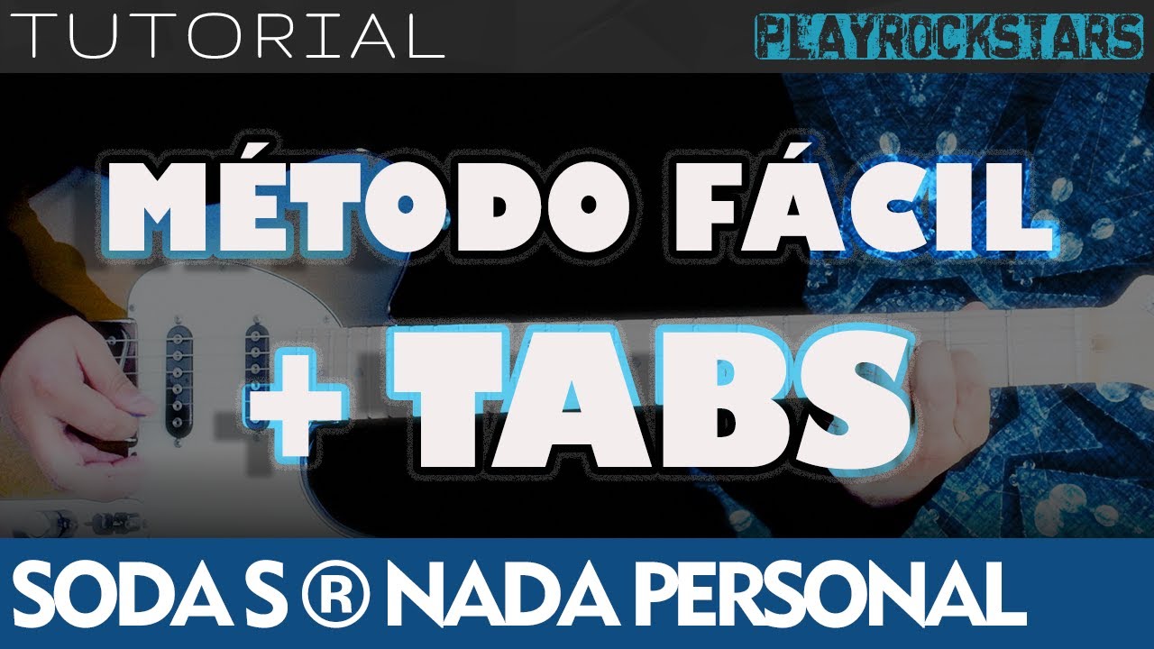 como tocar NADA PERSONAL en guitarra SODA STEREO ⭐️ TUTORIAL / ACORDES / RITMO / TABS