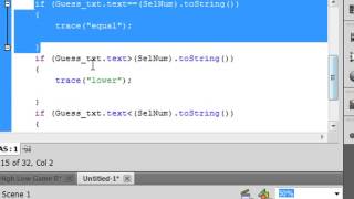 Flash Tutorial Request 13 High Low Game screenshot 1