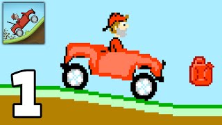 Hill Climb Racing - 8 bit JEEP Walkthrough GamePlay Android iOS