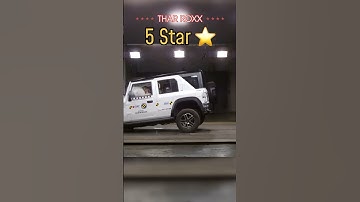 Mahindra Thar Roxx gets 5 Star Safety Rating #shorts #tharroxx #thar #tharlover