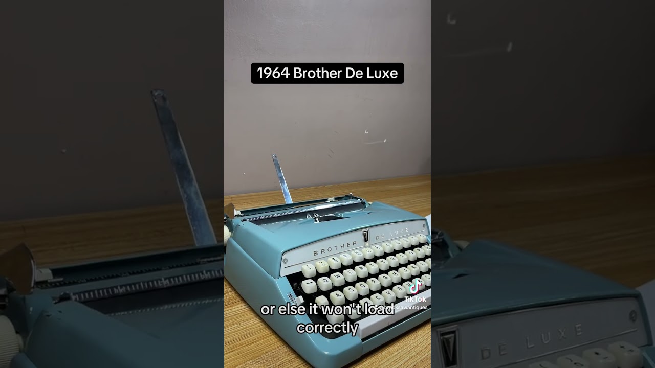 How to use all functions on a 1964 Brother De Luxe vintage