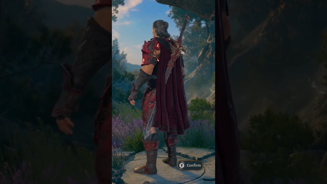 Human Barbarian Dark Urge Baldur's gate 3 BoneSpikeArmor 