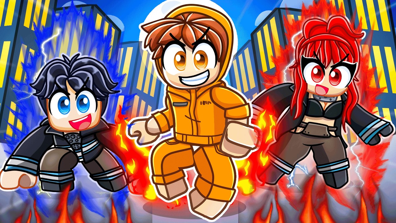 Having a FIRE FORCE FAMILY in Roblox!