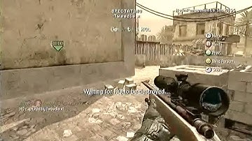 COD 4 || Hardcore Headquarters 360 No Scope Hitmarker?