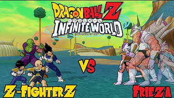 Z Fighters Vs. Frieza (All Forms) (CPU Vs CPU) DBZ - INFINITE WORLD