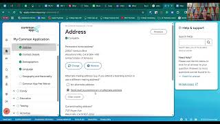 2  - Common App Profile Section