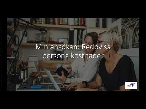 Personalkostnader - EU-stöden - Ansökan om utbetalning - YouTube