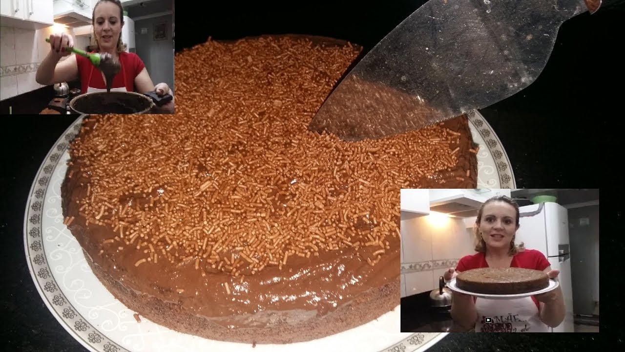 Bolo de chocolate com farinha de coco