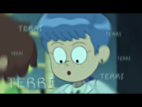 Terri being the blue haired gal for 1 minute and forty seconds