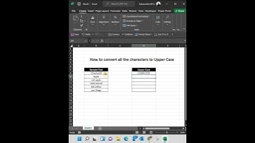 How to convert all the characters into upper case