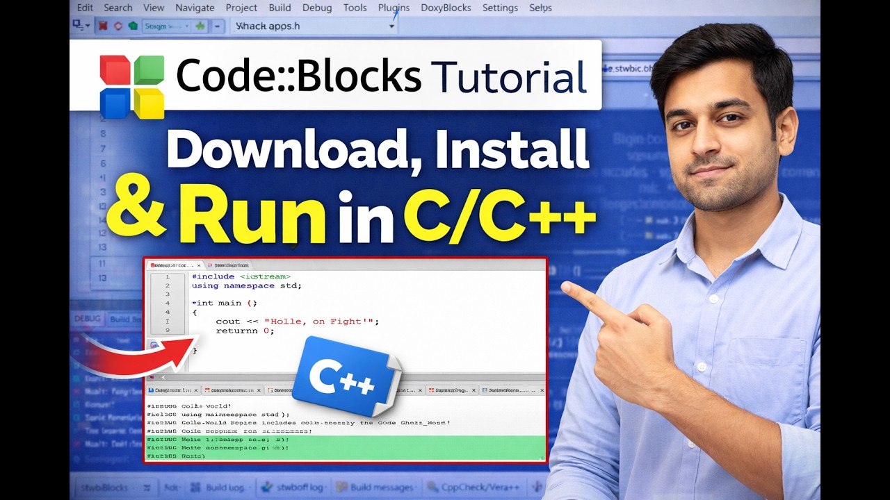How to Download & Install Code::Blocks with Compiler | Run C & C++ ...