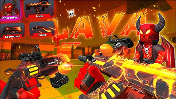 TDM GAMEPLAY WITH LAVA SET 🔥 | KUBOOM 3D |  LAZY GAMEPLAY 