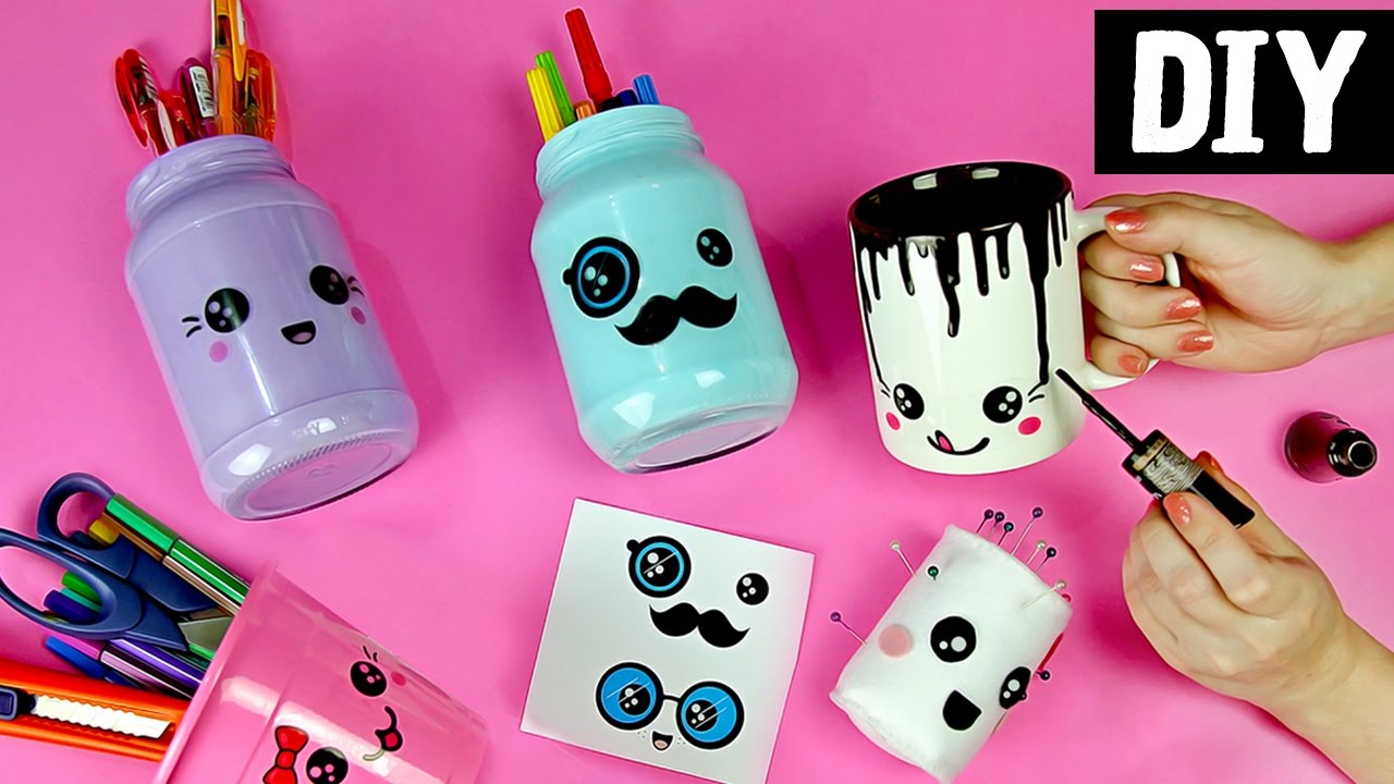 10 DIYs SUPER FOFINHOS 😘💝 (Kawaii) Ft. Alessandra - Projeto DIY kawaii emoticons