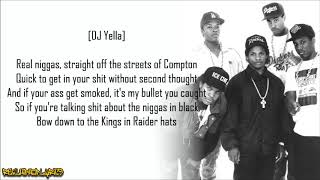 N.W.A. - Real Niggaz (Lyrics)