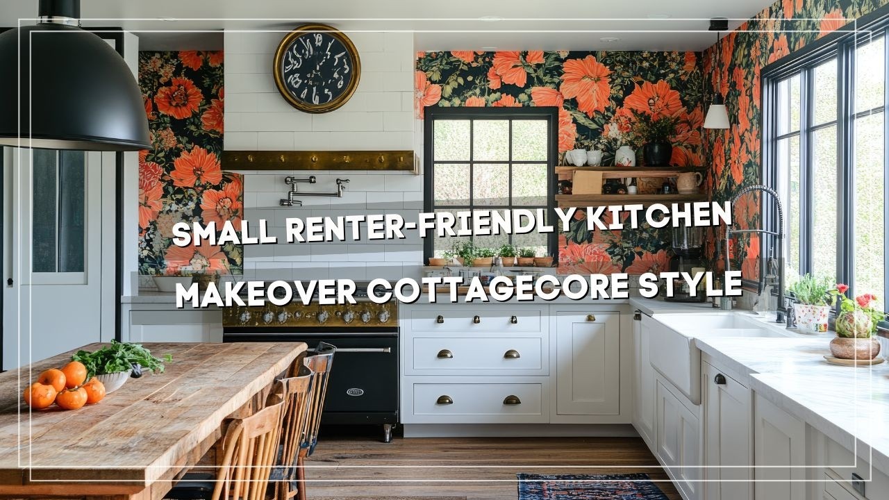 Small Renter-Friendly Kitchen Makeover Ideas with Cottagecore Style ...