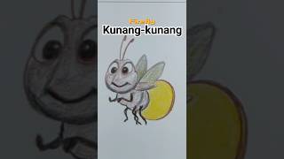Menggambar kunang-kunang | Draw cute firefly #crayonkuy #cutedrawing #kunangkunang #firefly