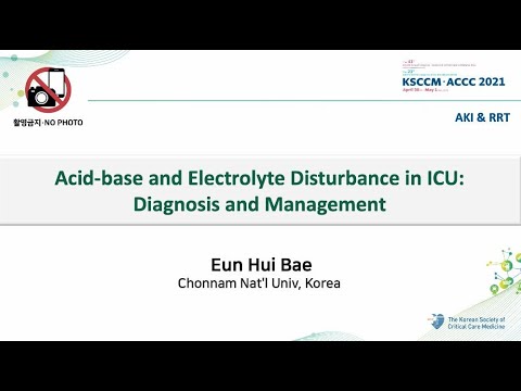 Acid-base and Electrolyte Disturbance in ICU: Diagnosis and Management